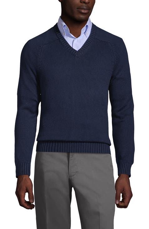 School Uniform Young  Cotton Modal V-neck Sweater