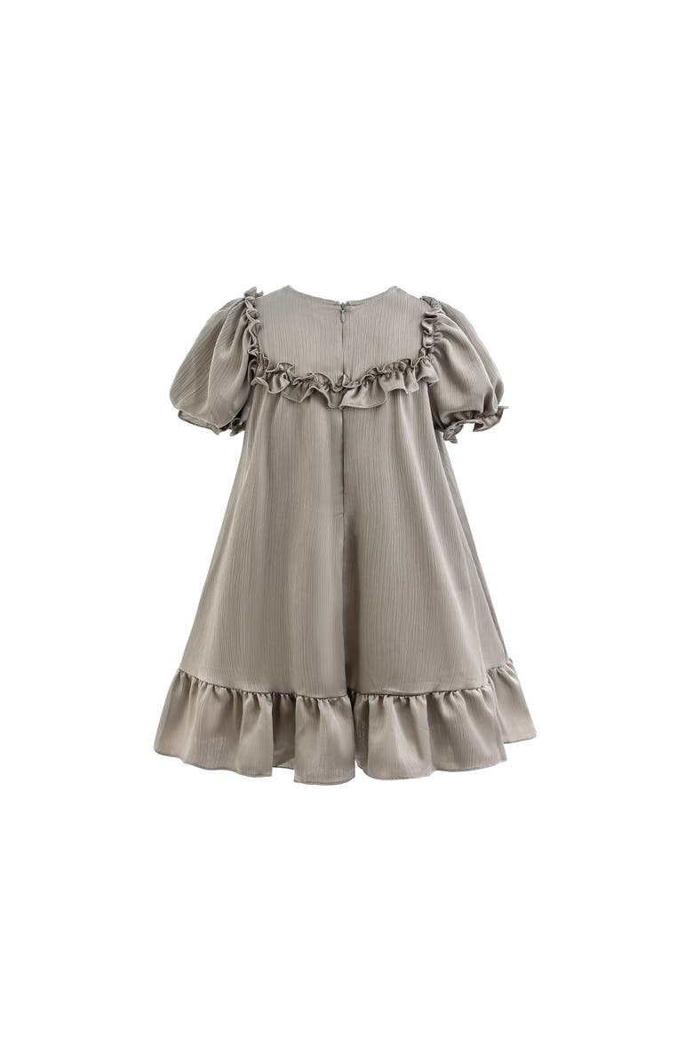 Sweet Cactus Ruffle Berlin Dress, Alternate, color, Grey