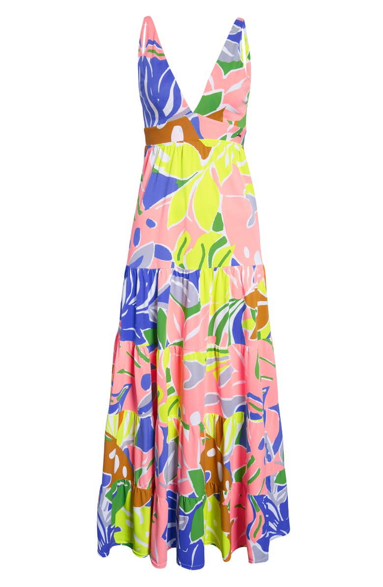 Maaji Selvatik Marea Knit Cover-Up Maxi Dress, Alternate, color,