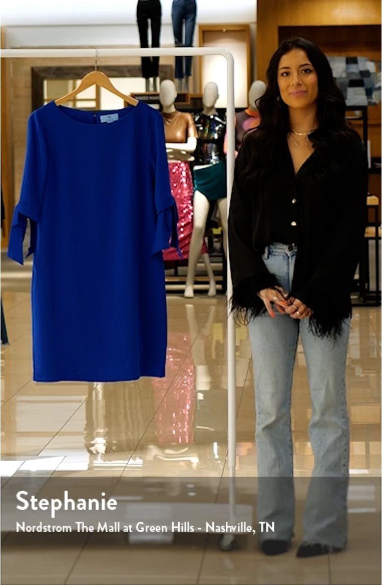 Moss Crepe Shift Dress, sales video thumbnail