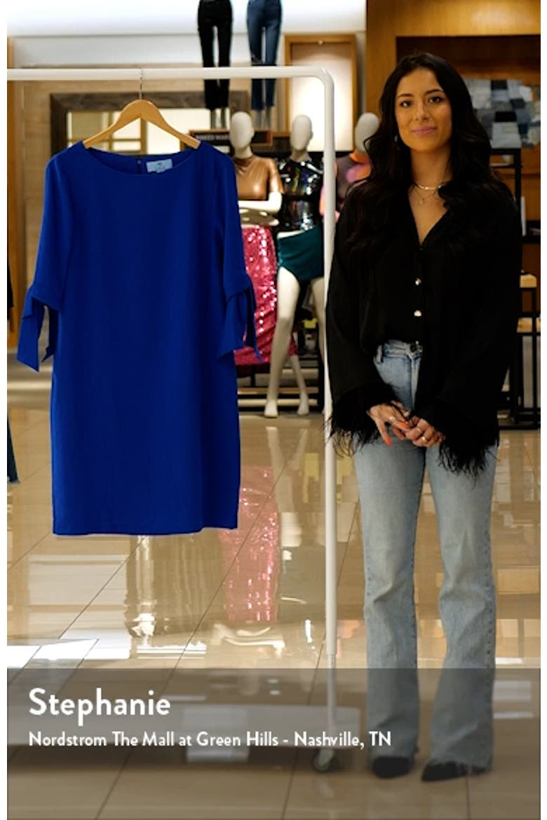 Moss Crepe Shift Dress video