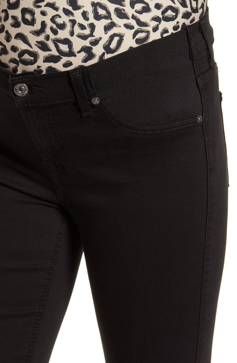 7 For All Mankind b(air) High Waist Ankle Skinny Maternity Jeans, Alternate, color, 
