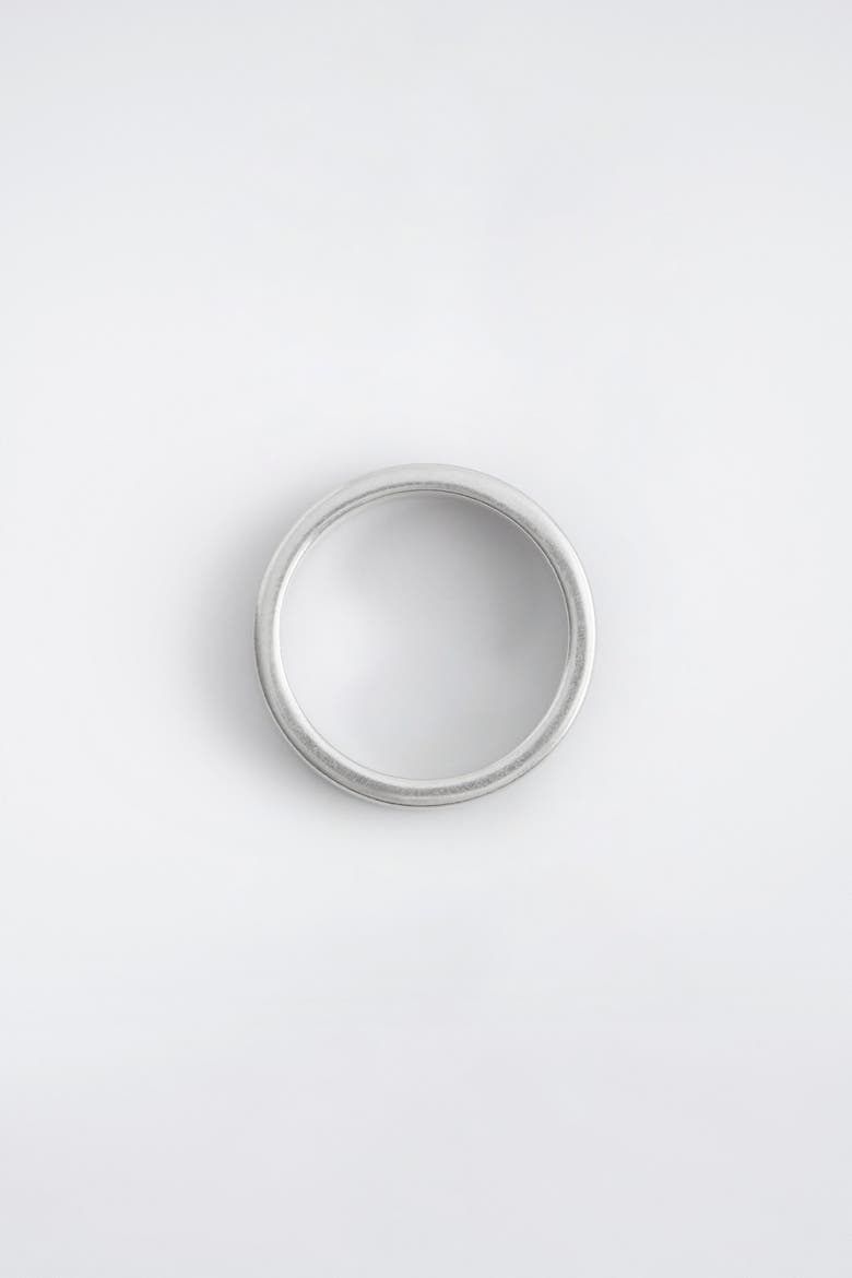Classic Brushed Ring, Alternate, color, SILVER