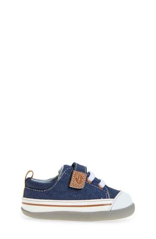 See Kai Run Stevie Mini Sneaker In Navy Denim