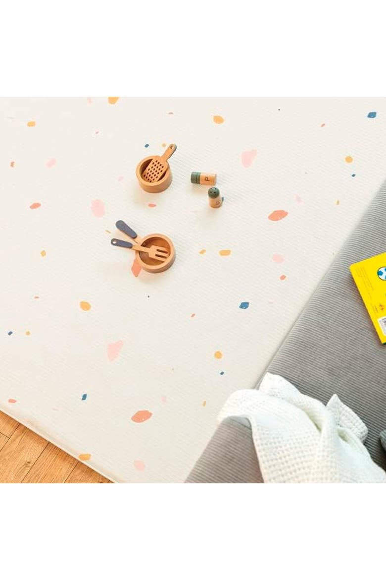 LaPure Soft Play Mat - Double-sided Jelly Terrazzo & Sage Beige, Alternate, color, Multicolor