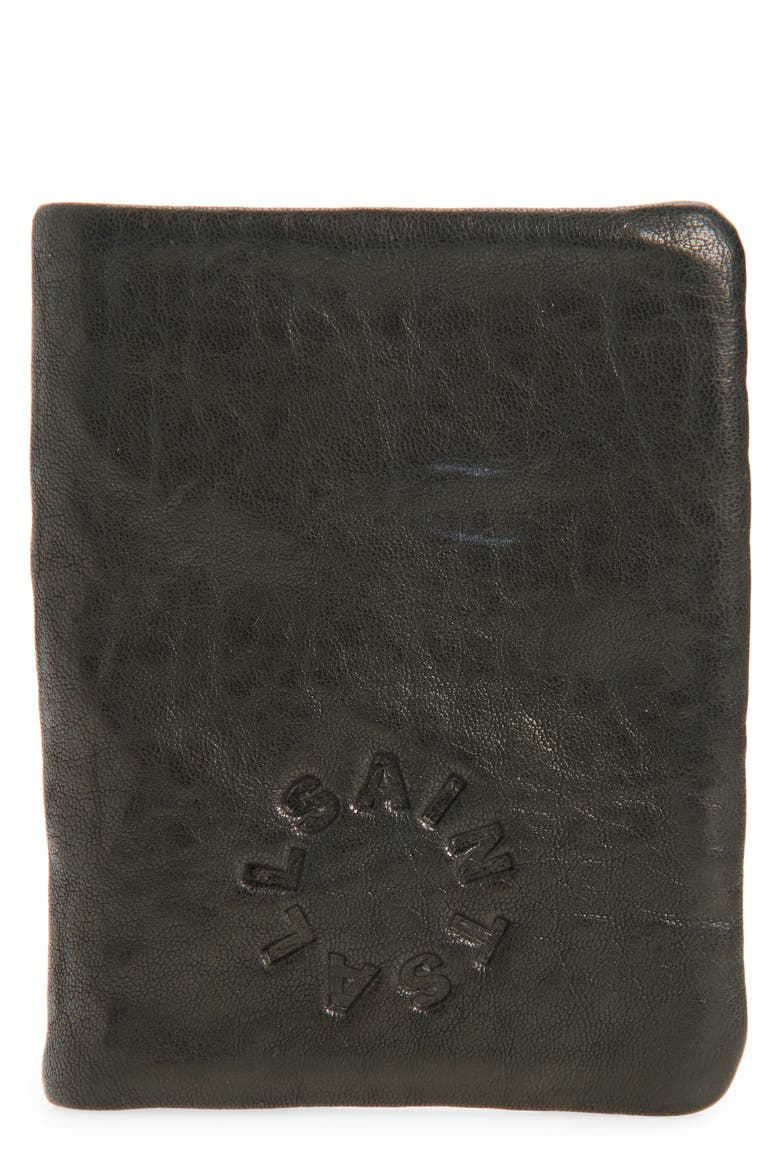 Myles Leather Bifold Wallet, Main, color, BLACK