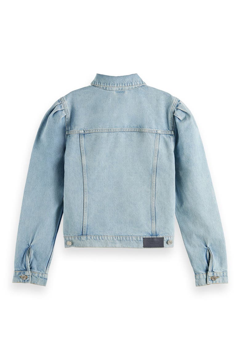 Amsterdam Blauw Organic Cotton Denim Trucker Jacket, Alternate, color, POWDER BLUE