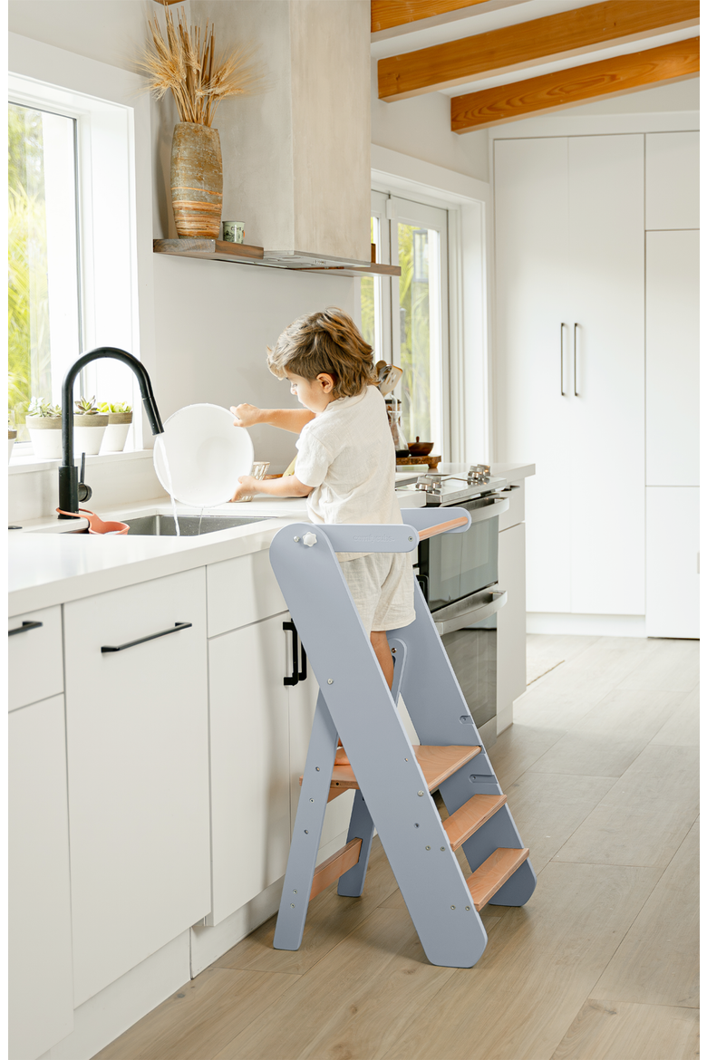 Kids Step Stool for Ages 3+, Alternate, color, Pacific Blue