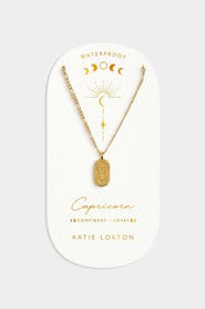 Katie Loxton 'Capricorn' Waterproof Gold Zodiac Necklace