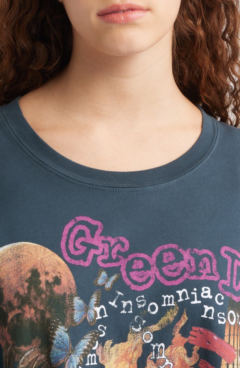 Daydreamer Green Day Insomniac Cotton Graphic T-Shirt, Alternate, color, Vintage Black