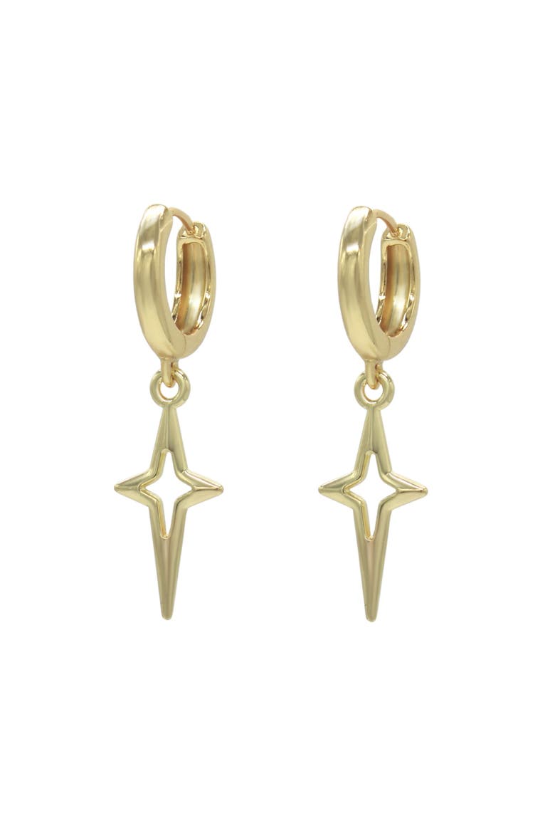 Sparkle Charm Huggie Earrings, Main, color, Gold