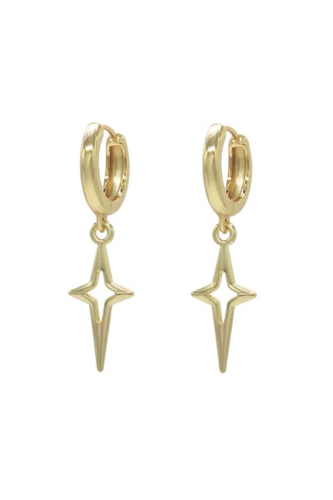 Sparkle Charm Huggie Earrings