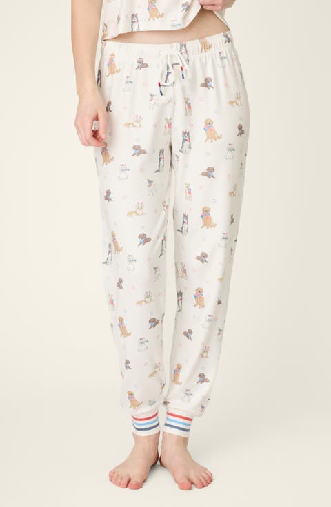 Red, White & Woof Jersey Pajama Pants