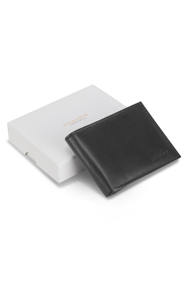 Classic Leather Bifold Wallet, Alternate, color, BLACK