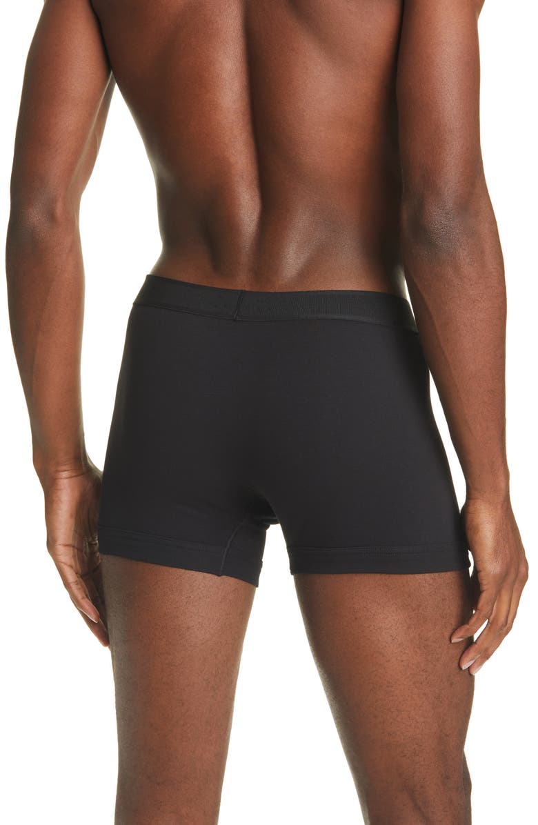 TOM FORD 2-Pack Cotton Jersey Boxer Briefs, Alternate, color, Black