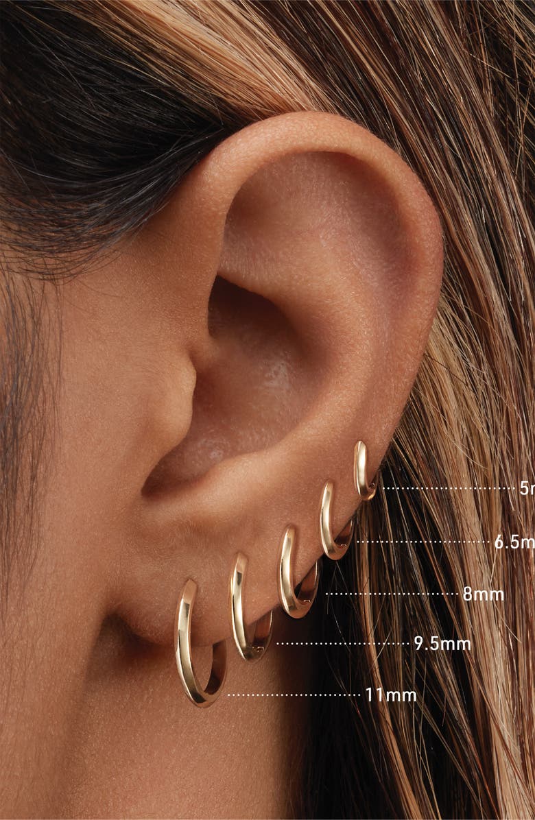 MARIA TASH Vertex Single Hoop Earring, Alternate, color, Yellow Gold