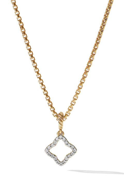 Diamond Quatrefoil Pendant