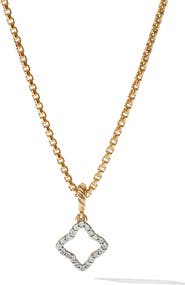 David Yurman Diamond Quatrefoil Pendant