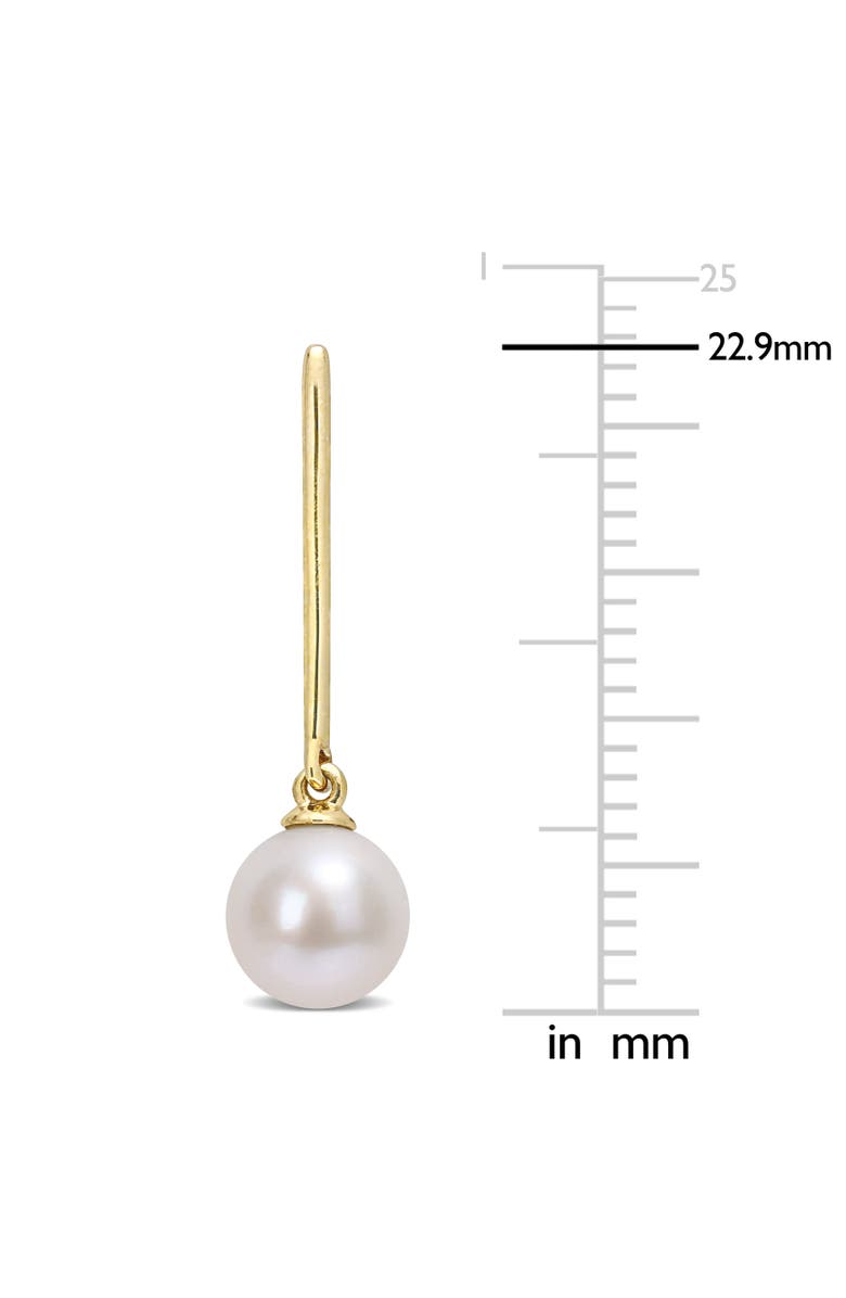 Julianna B. Cultured Pearl Linear Dangle Earrings 10k, Alternate, color, 