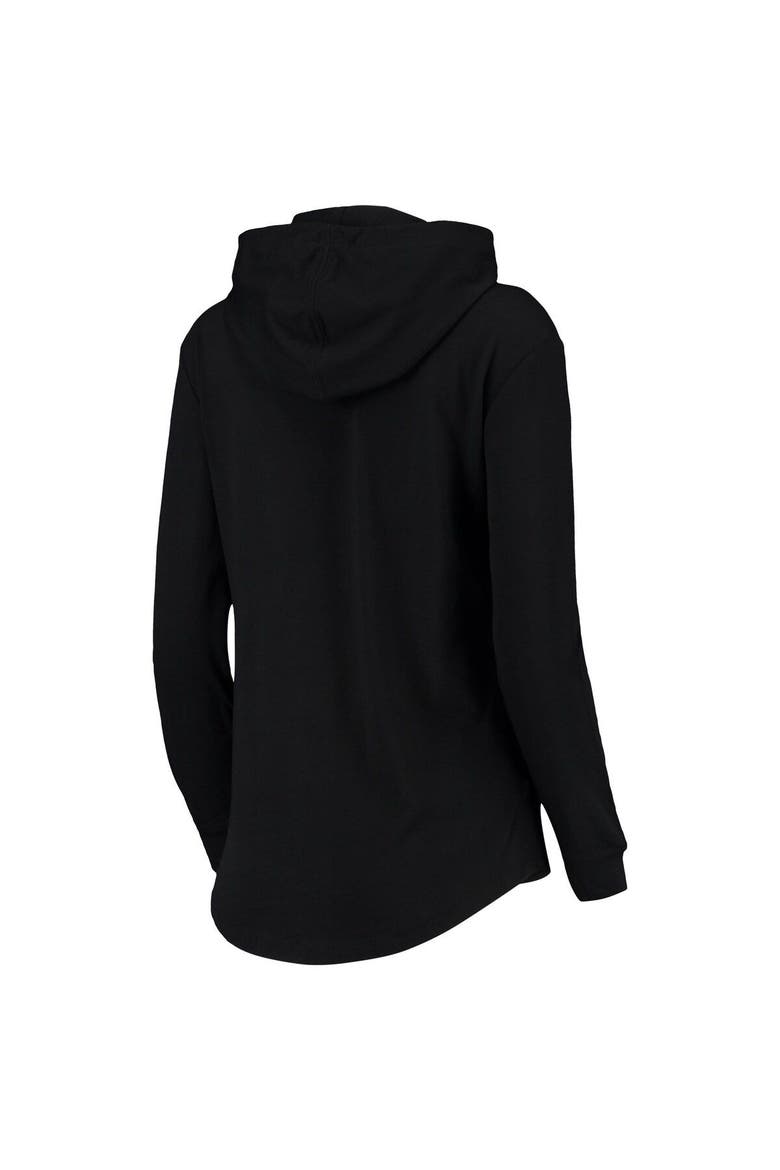 Women's Levelwear Black Washington Nationals Vivid Scuba Neck Pullover Hoodie, Alternate, color, Black