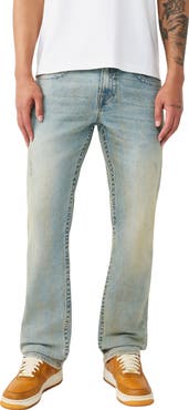 True Religion Ricky Embroidered Relaxed Straight Leg Jeans