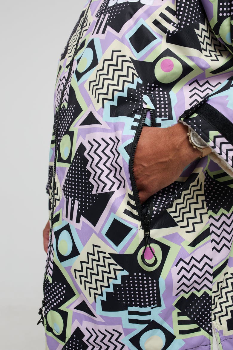 Saved By The Bell Recycled Lined Changing Robe - Men's, Alternate, color, Multicolored
