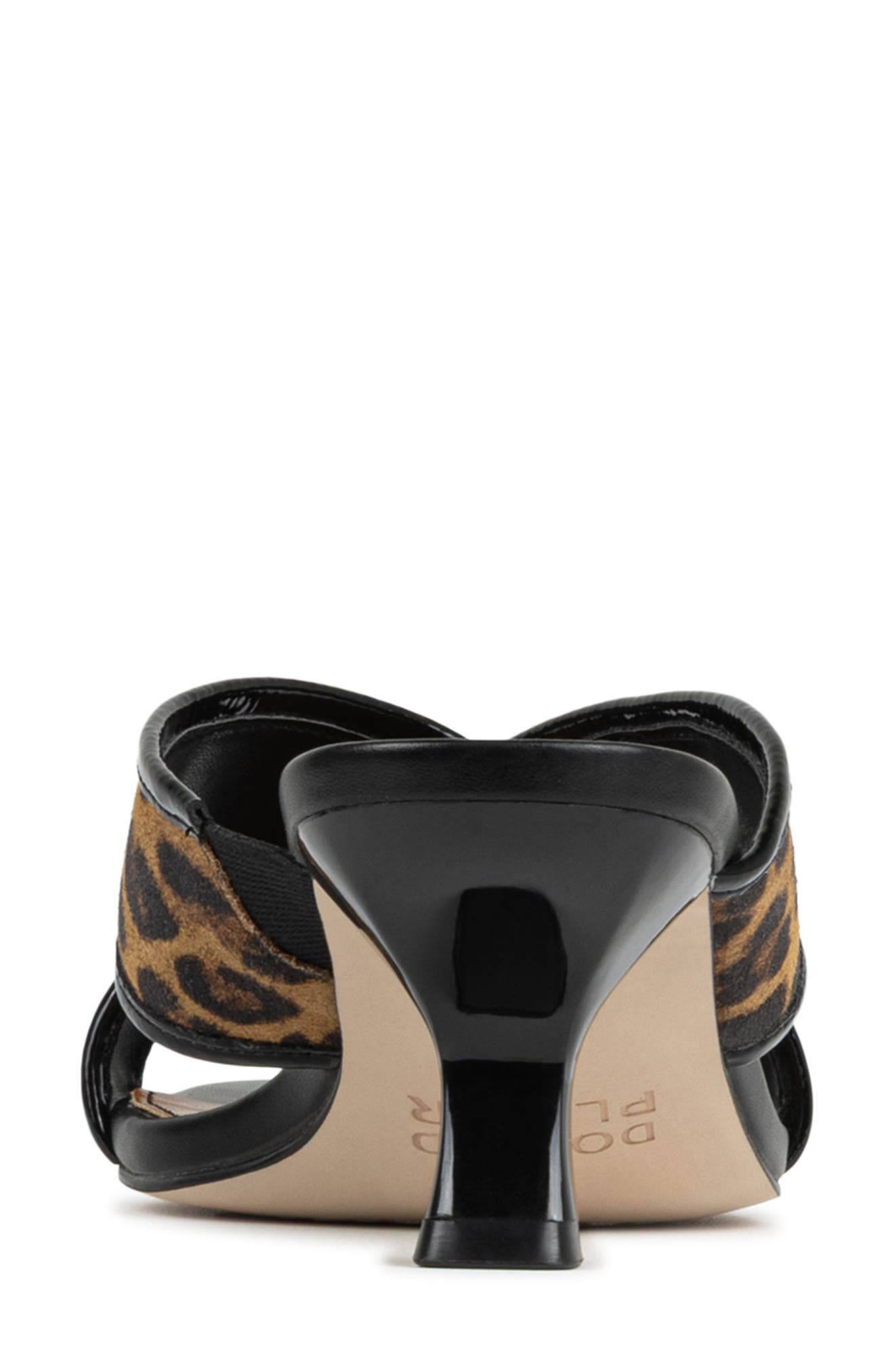 Donald Pliner Kaysha Kitten Heel Slide Sandal, Alternate, color, Tobacco/ Black