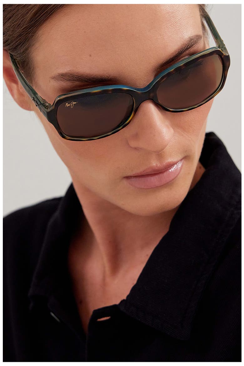 Cloud Break 56mm PolarizedPlus2® Sunglasses, Alternate, color, TORTOISE PEACOCK/ BLUE/ BRONZE