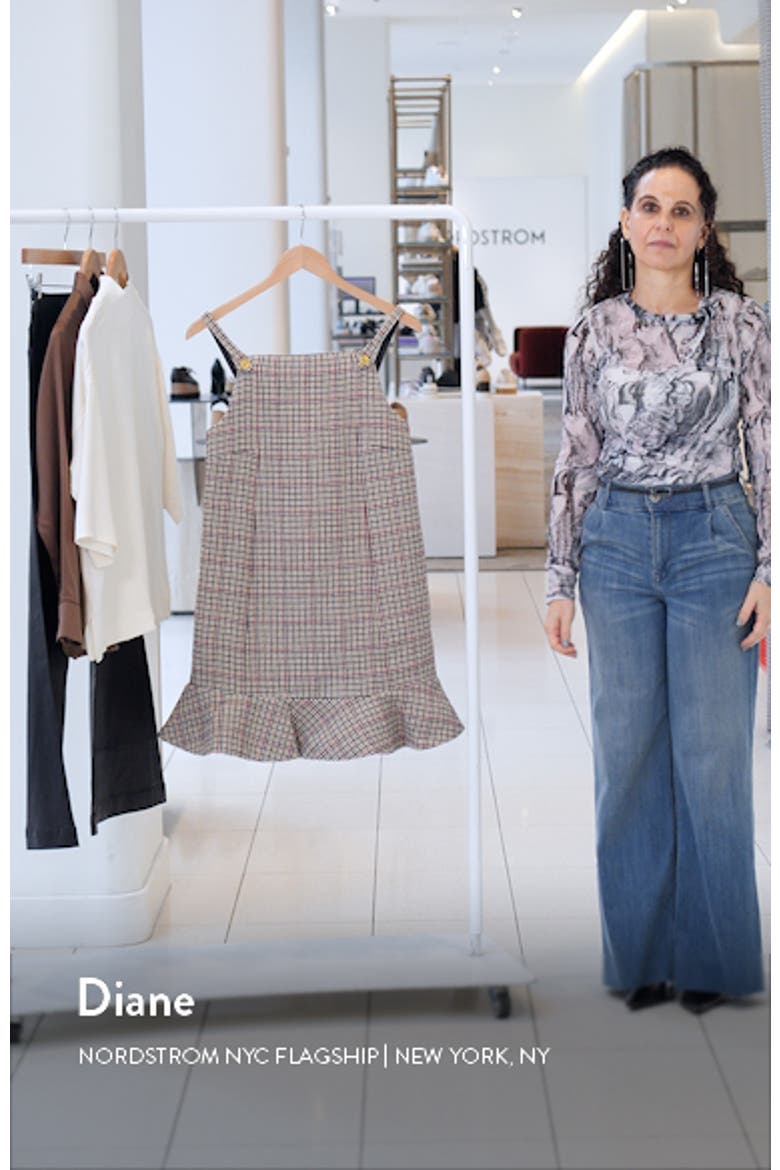 Check Wool Blend Minidress video
