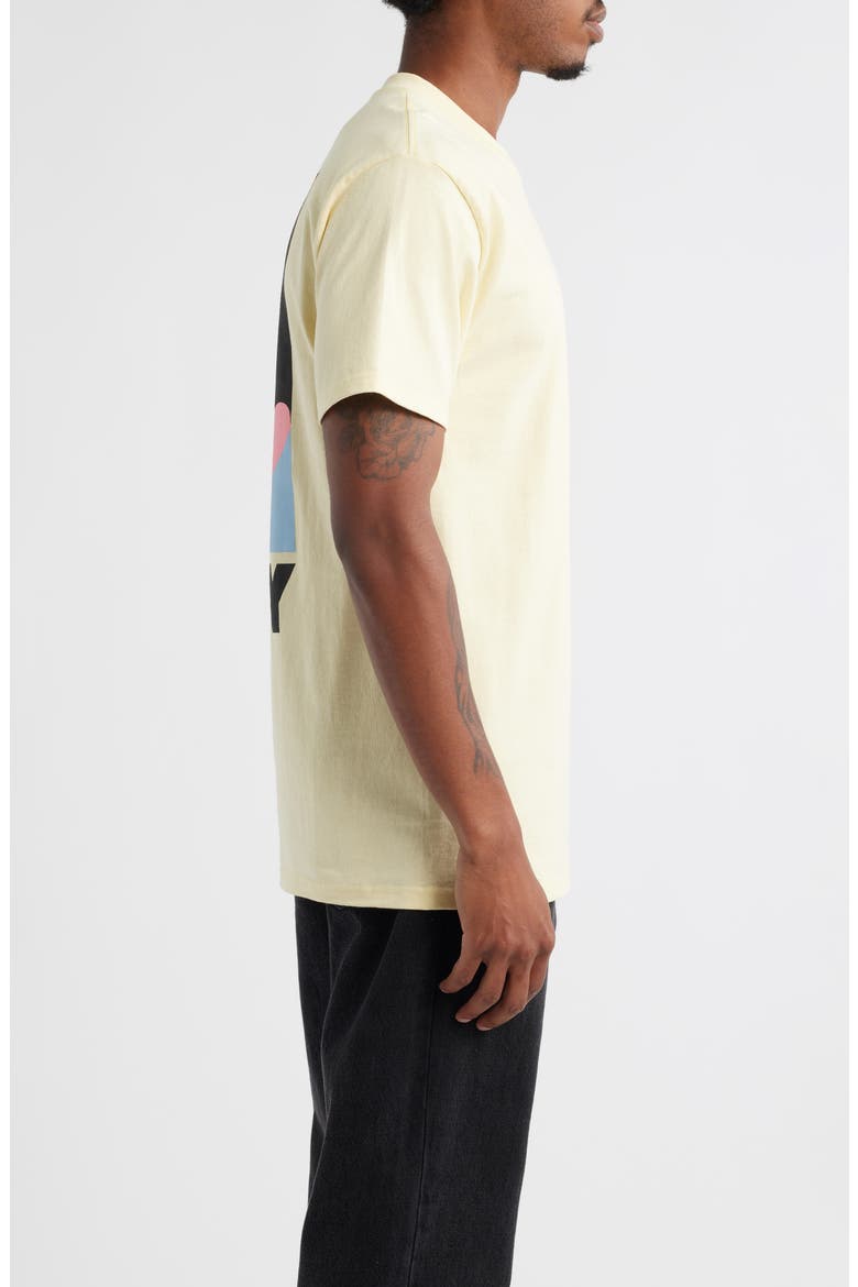 Quarter Icon Graphic T-Shirt, Alternate, color, PALE YELLOW