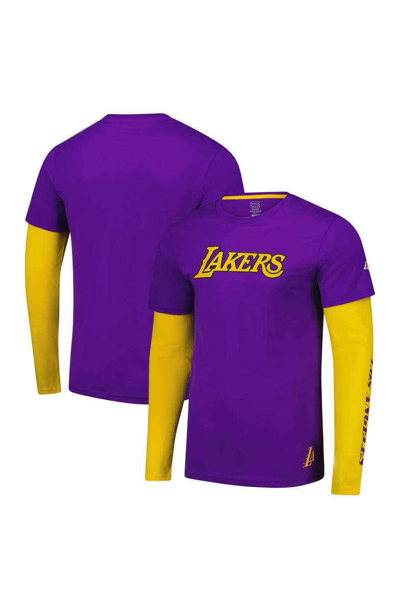 Stadium Essentials Unisex Stadium Essentials Purple Los Angeles Lakers Spectator 2fer Long Sleeve T-Shirt, Main, color, Purple