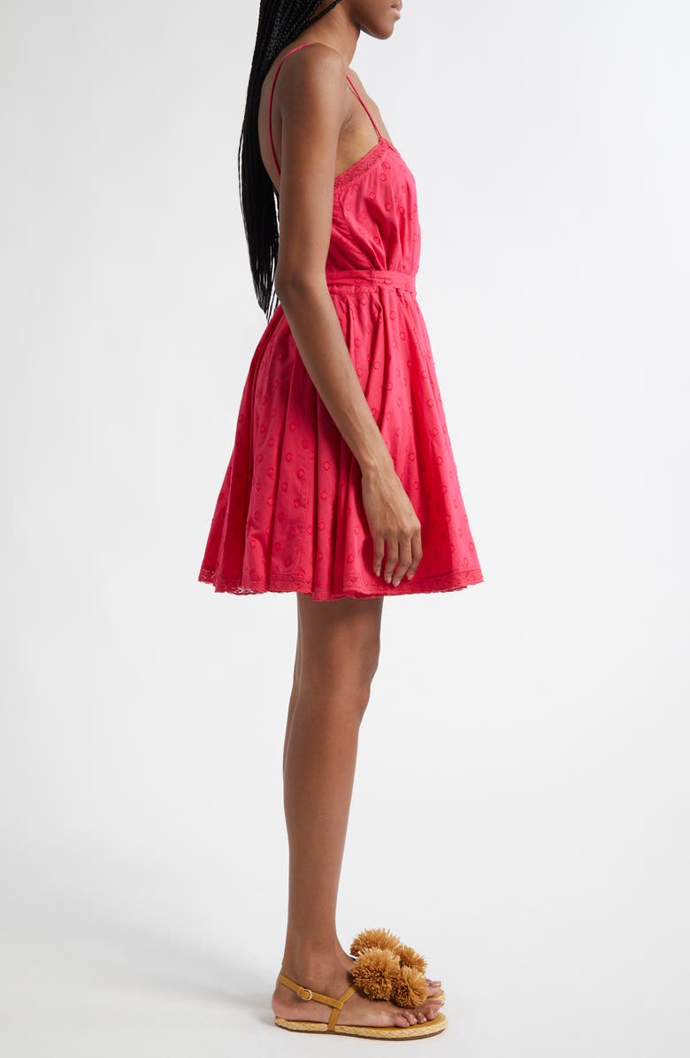 Ulla Johnson Beatriz Dot Jacquard Cotton Dress, Alternate, color, Cosmos