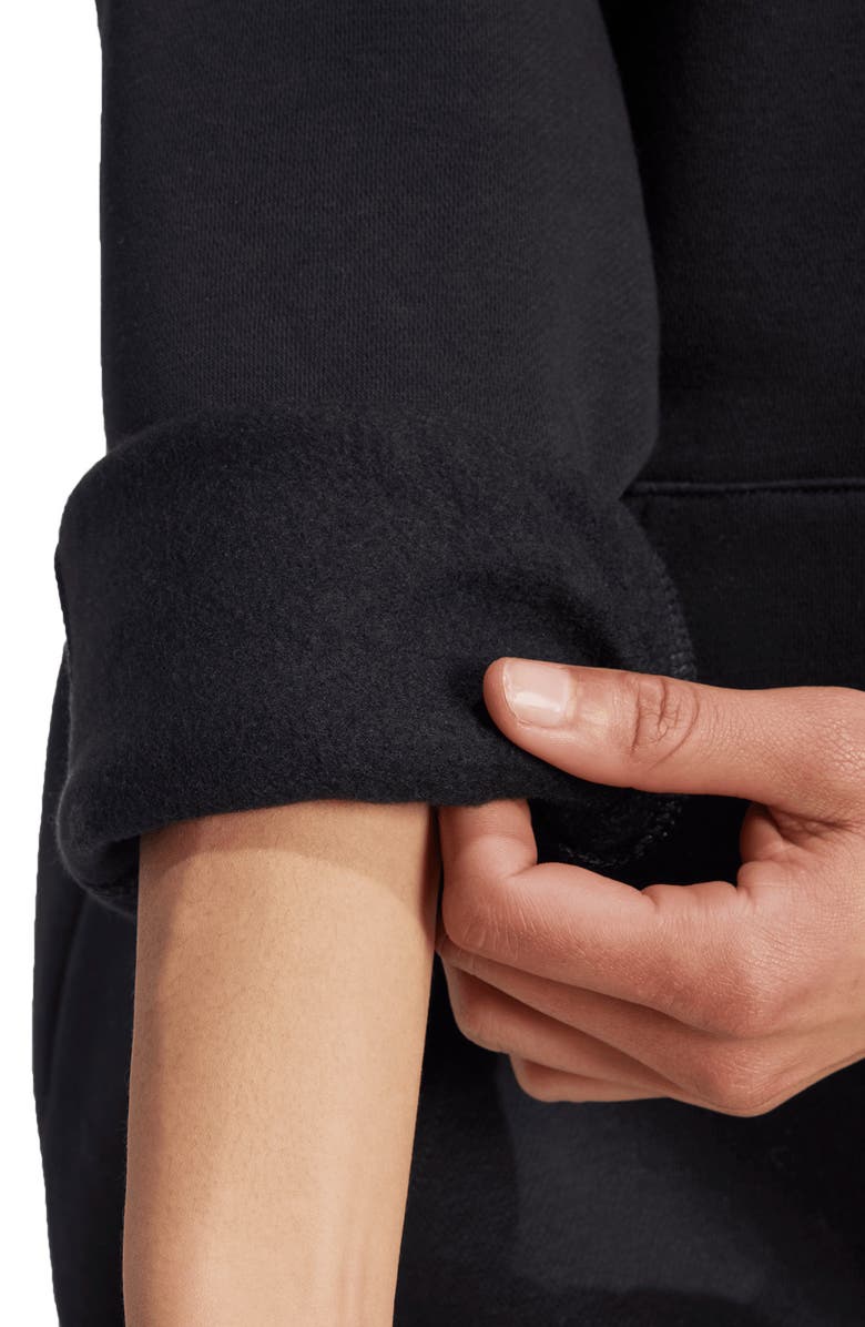 adidas Trefoil Essentials Oversized Lifestyle Hoodie, Alternate, color, Black