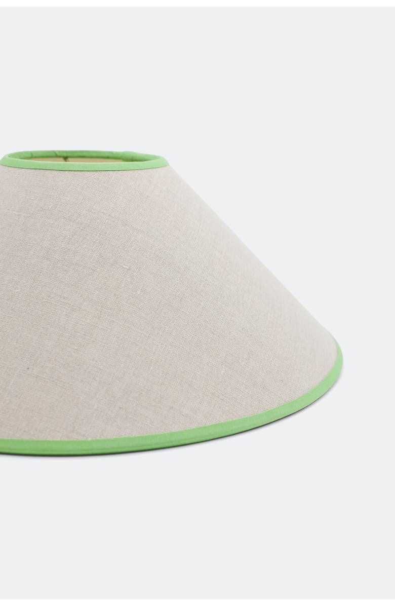 Inner Child Tapered Cone Shade Lampshade, Alternate, color, Linen Green - 16"