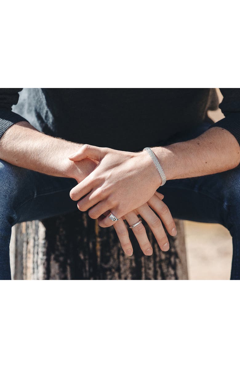 Monica Vinader Heirloom Woven Wide Chain Bracelet, Alternate, color,