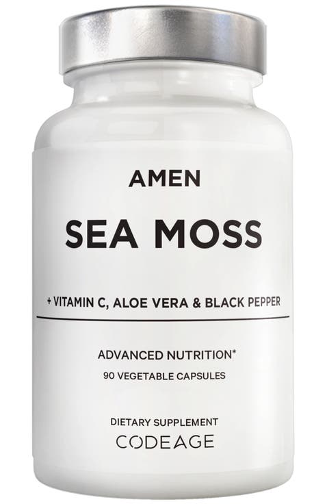 Amen Sea Moss, Bladderwrack & Burdock Seaweed Superfood