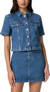 PAIGE Elly Short Sleeve Denim Jacket