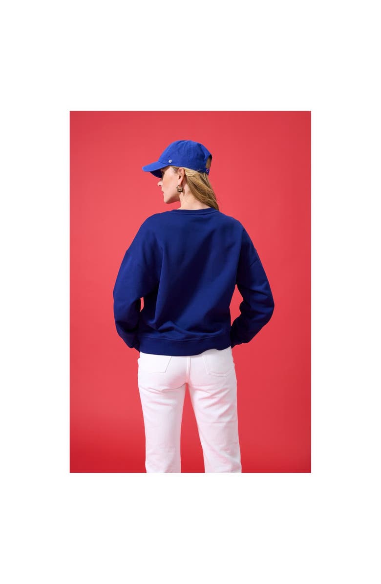 Terez Women's Terez Navy Chicago Cubs Oversized Gemstone Logo Sweatshirt, Alternate, color, Navy