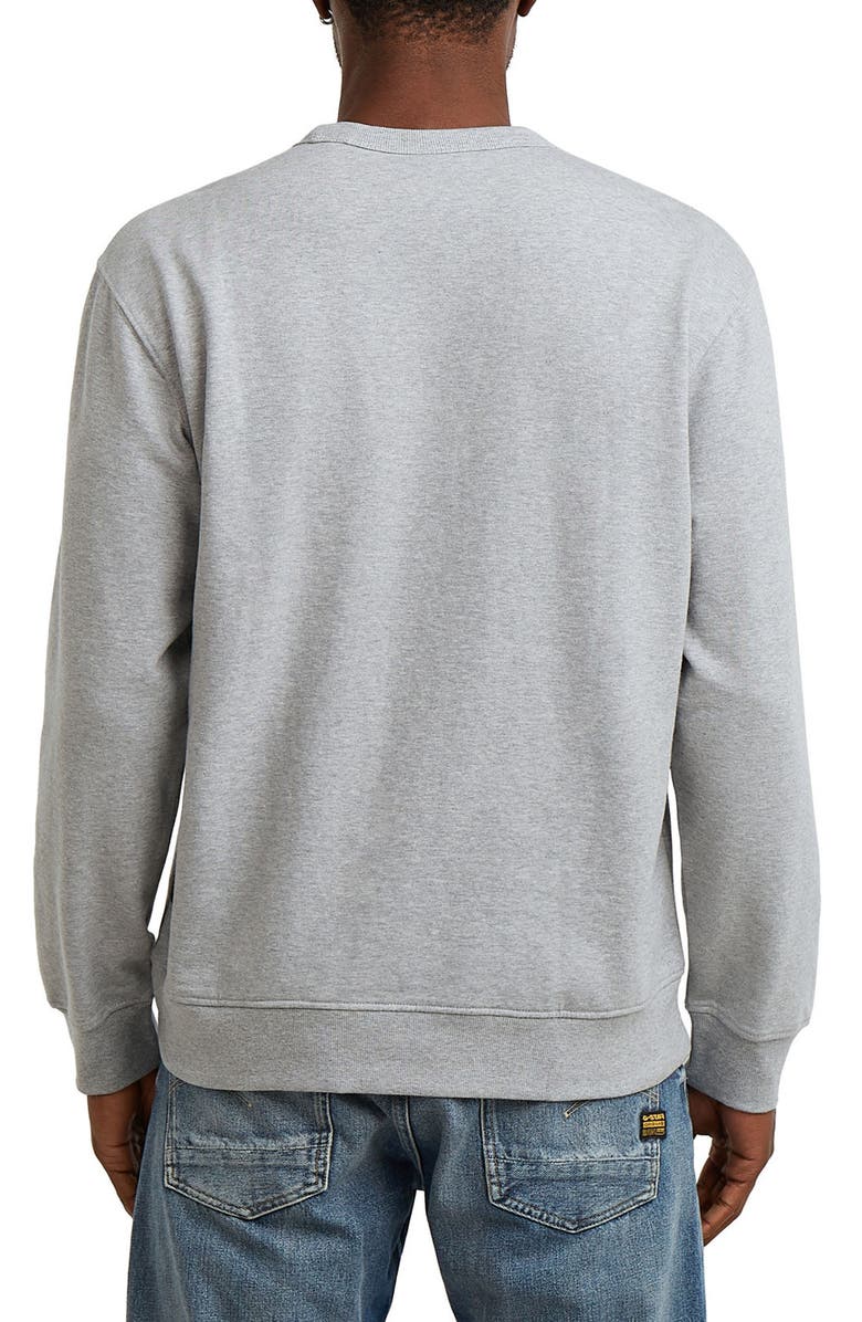 G-STAR Logo Graphic Sweatshirt, Alternate, color, Medium Grey Heather