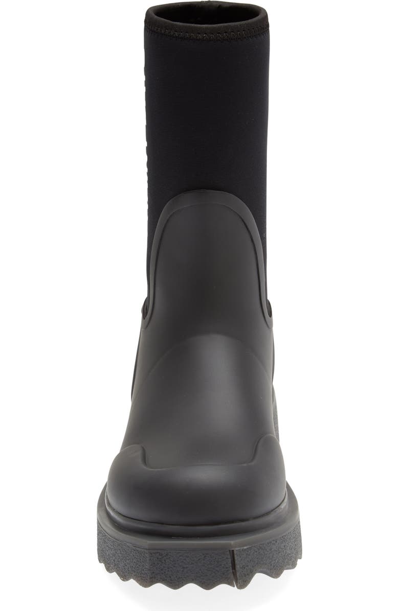Off-White Sponge Sole Waterproof Rain Boot, Alternate, color,