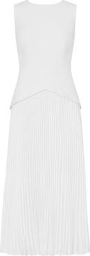 Milly Haddy Pleated Midi Dress
