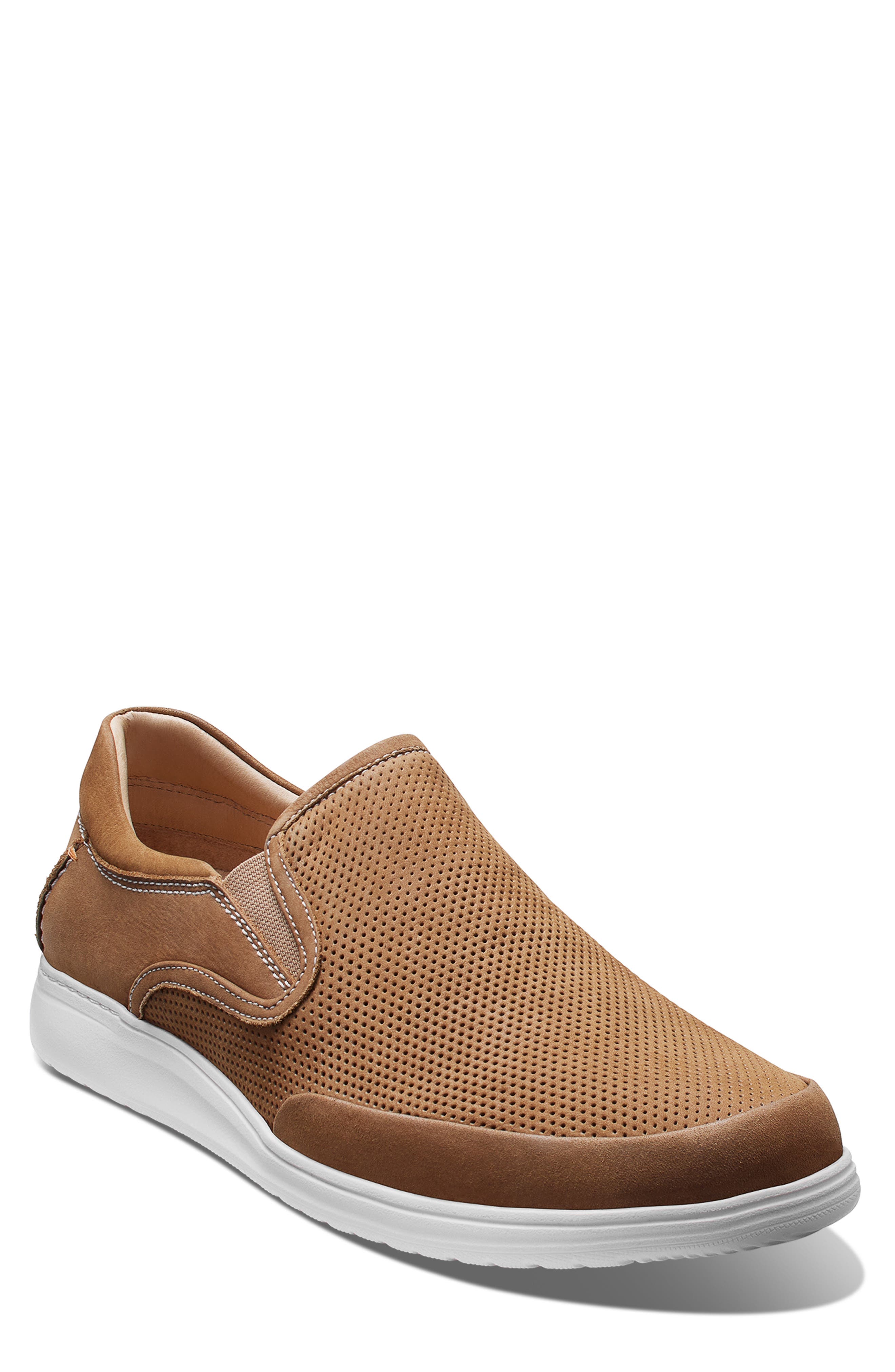 Samuel Hubbard Featherlight Olema Slip-On Sneaker, Main, color, Nutmeg Nubuck