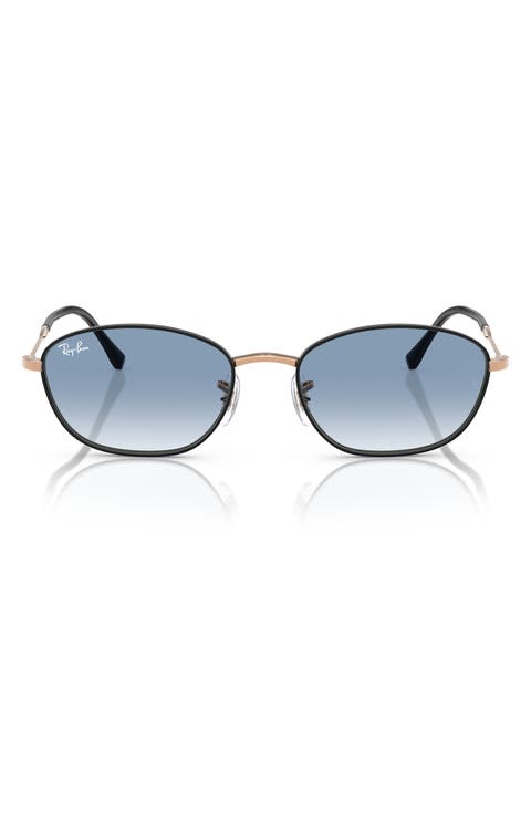 58mm Irregular Oval Sunglasses