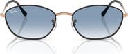 Ray-Ban 58mm Irregular Oval Sunglasses