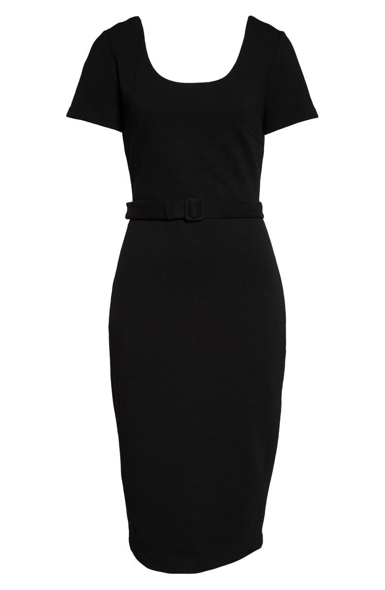 Boden Tilly Ottoman Belted Sheath Dress, Alternate, color, 