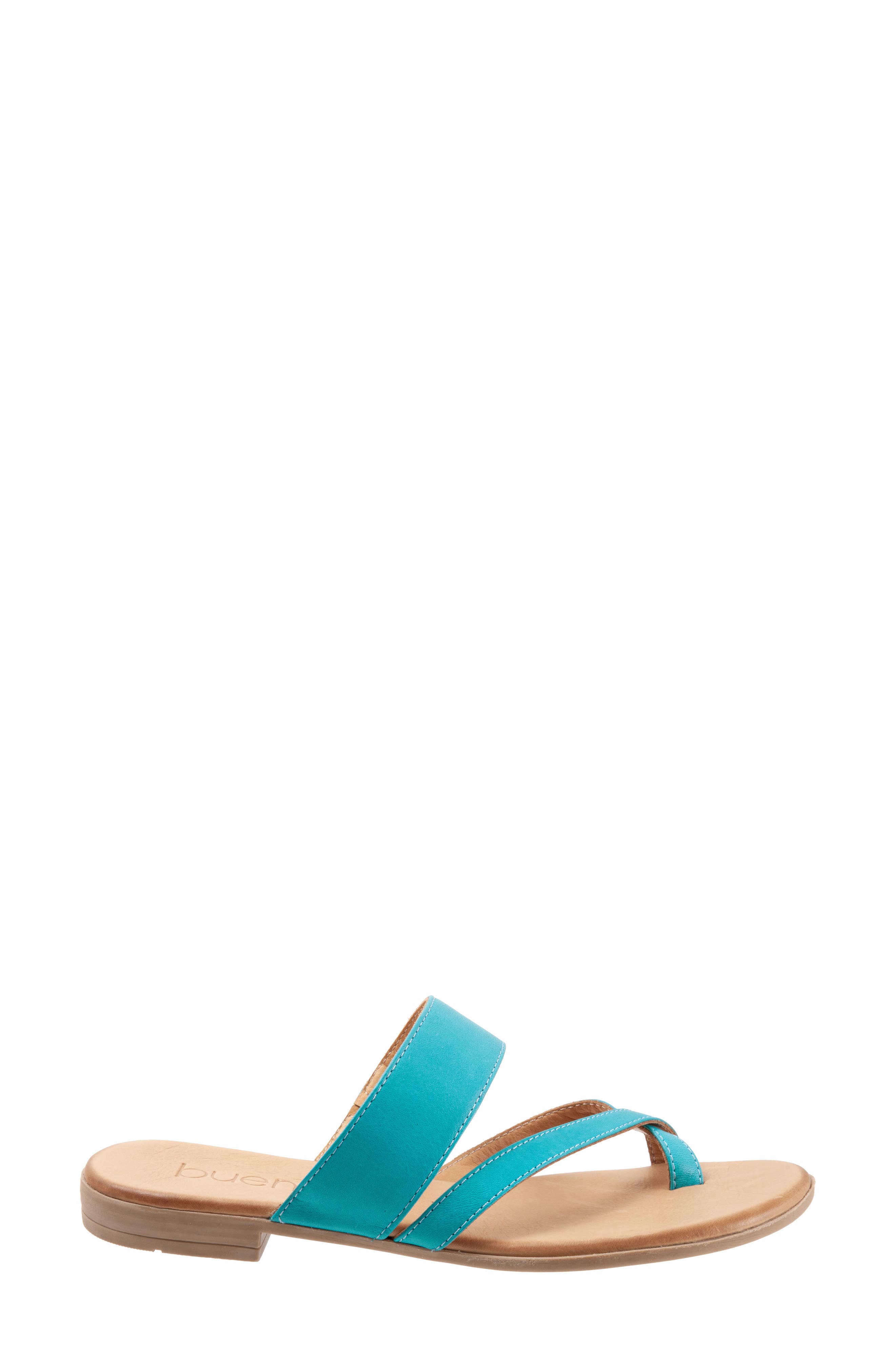 Jackson Toe Strap Slide Sandal, Alternate, color, TURQUOISE LEATHER