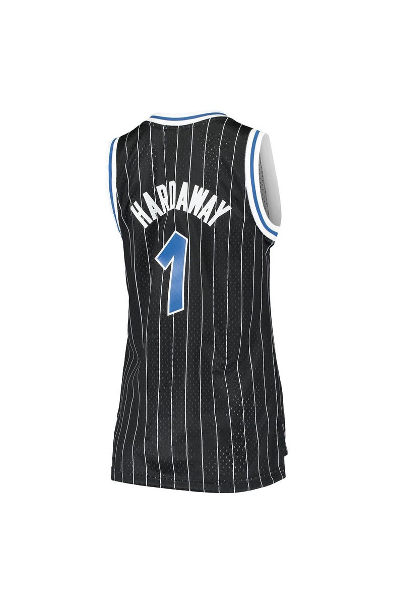 Mitchell & Ness Women's Mitchell & Ness Penny Hardaway Black Orlando Magic 1994/95 Hardwood Classics Swingman Jersey, Alternate, color,