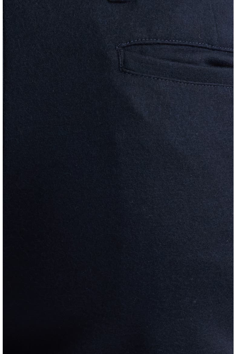 Flat Front Wool Blend Chino Pants, Alternate, color, NAVY