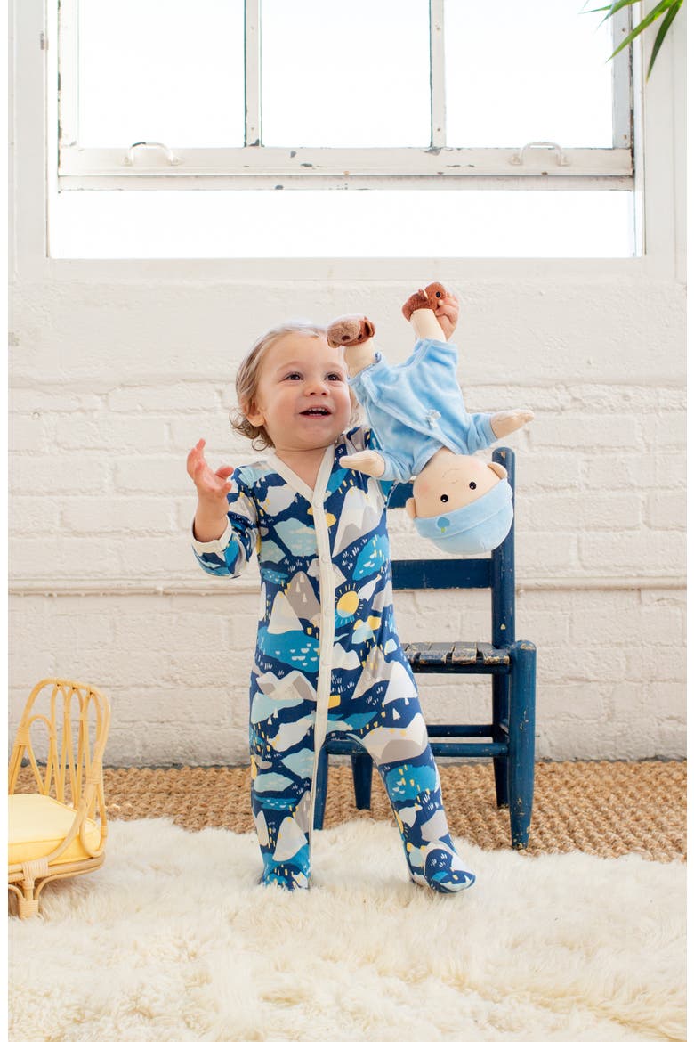 Soft Organic Cotton Baby Doll, Alternate, color, BLUE
