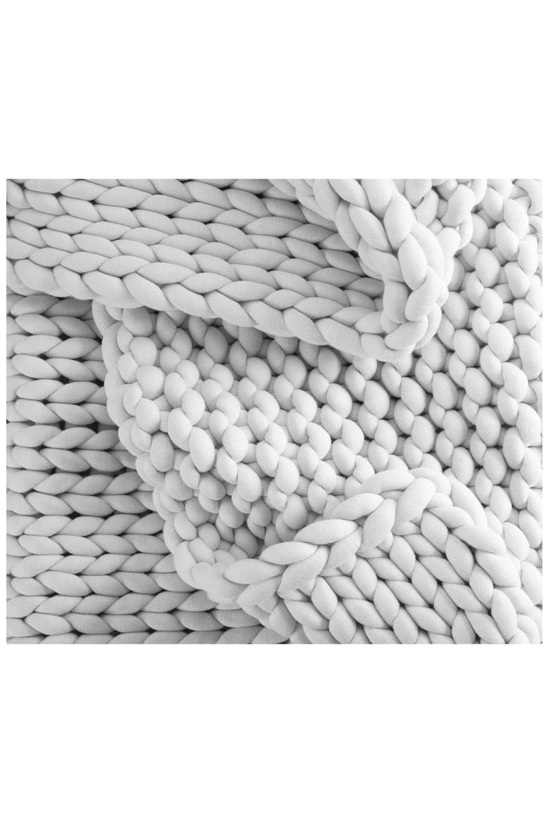 Weighted Knit Blanket, Alternate, color, GREY